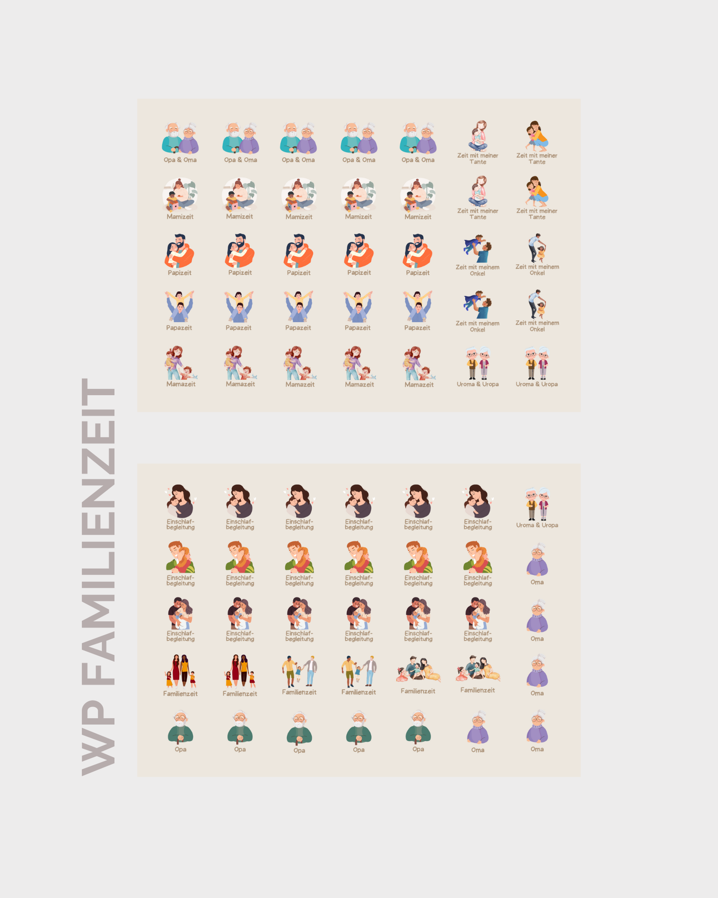 Familienzeit Wochenplaner