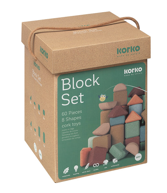 Korko - Giant Architects Block Set - 60 Cork Building Blocks